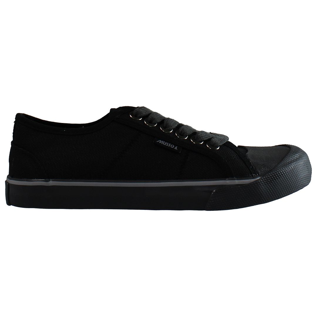 Musto LO Mens Black Plimsolls