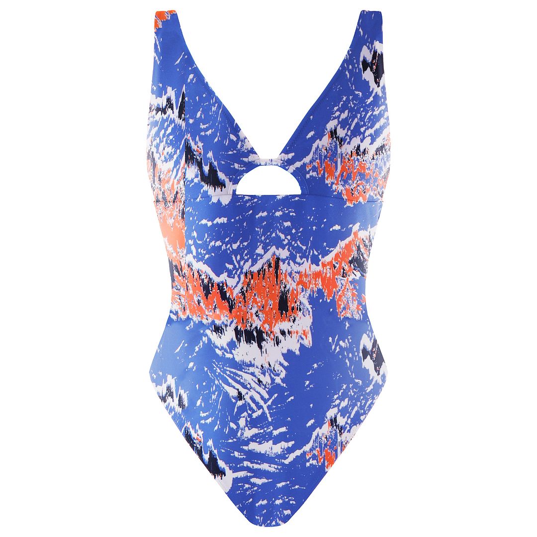 Gymshark Eco-Friendly Womens Blue/Orange Swimsuit