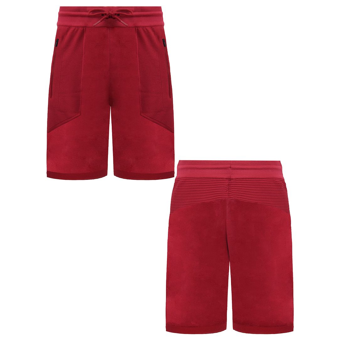 Gymshark True Knit Mens Burgundy Shorts