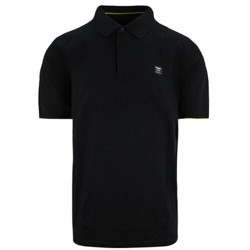 Hackett Aston Martin Racing Mens Black Polo Shirt