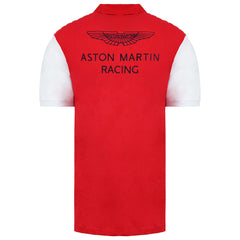 Hackett Aston Martin Racing Mens Red Polo Shirt