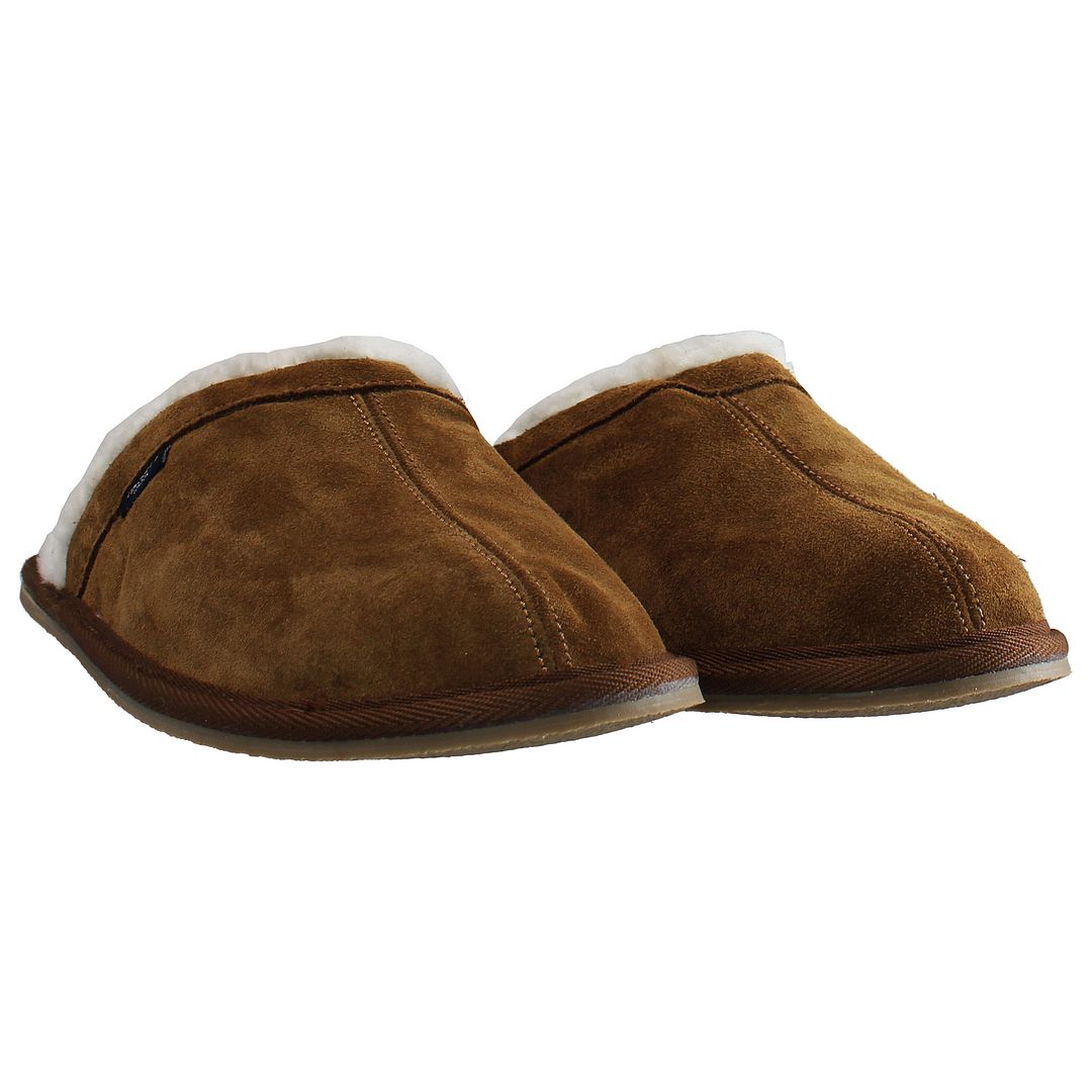 Hackett Stepney Mule Mens Brown Slippers