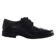 Hush Puppies Brace Brogue Mens Black Shoes