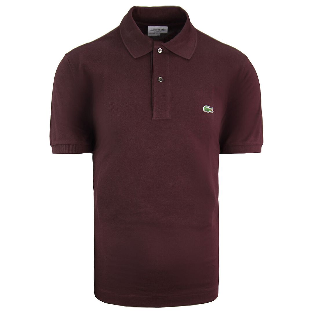 Lacoste Classic Fit Mens Burgundy Polo Shirt