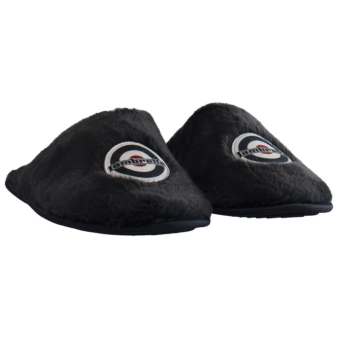 Lambretta Moon Mens Charcoal Grey Slippers