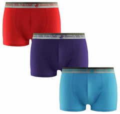 Beverly Hills Polo Club Mens 3-Pack Trunks