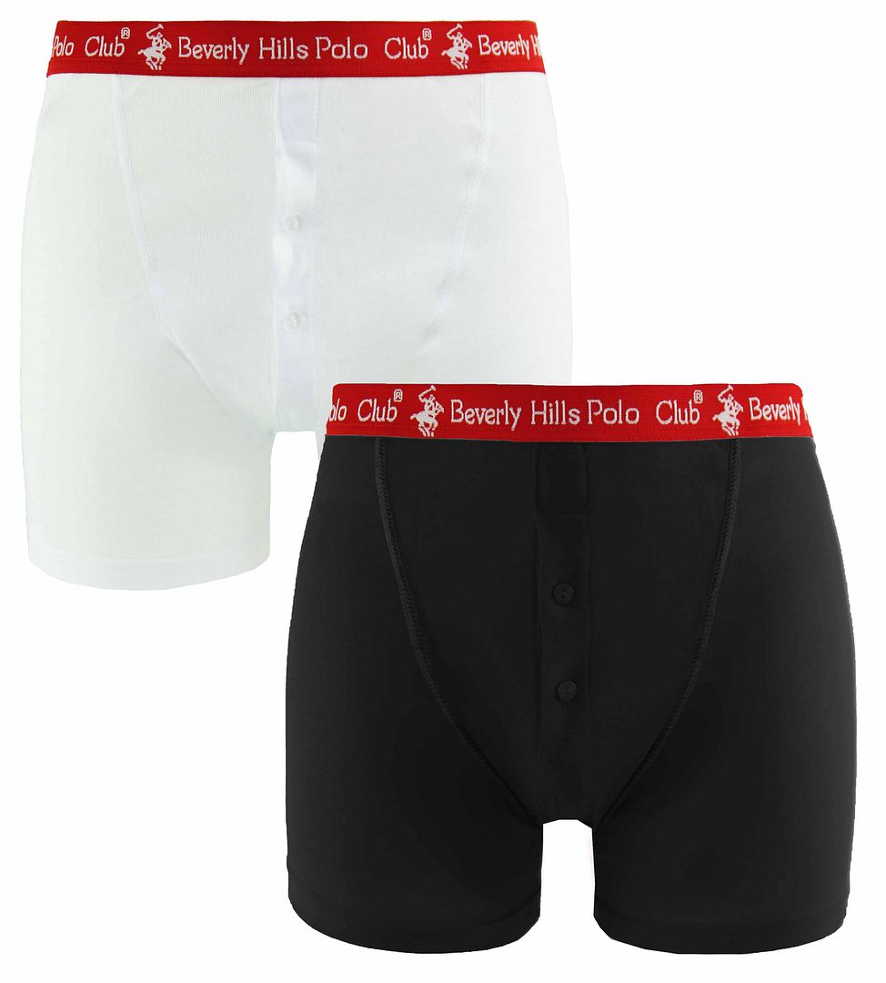 Beverly Hills Polo Club Mens 2-Pack Boxer Shorts