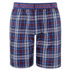 Original Penguin Lounge Mens Blue/Red Shorts