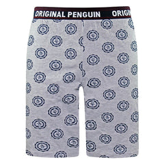 Original Penguin Stamp Print Mens Grey Lounge Shorts