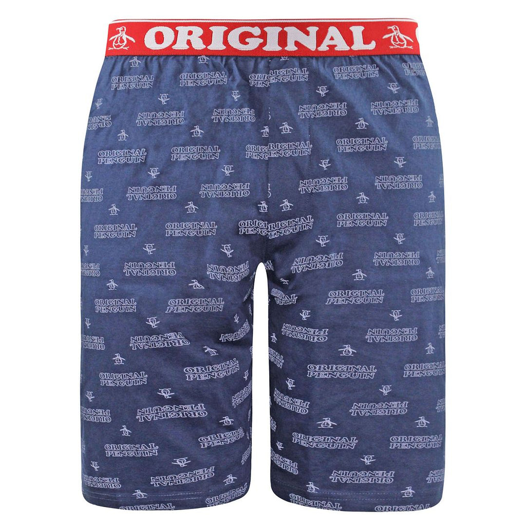 Original Penguin Lounge Mens Navy Retro Shorts