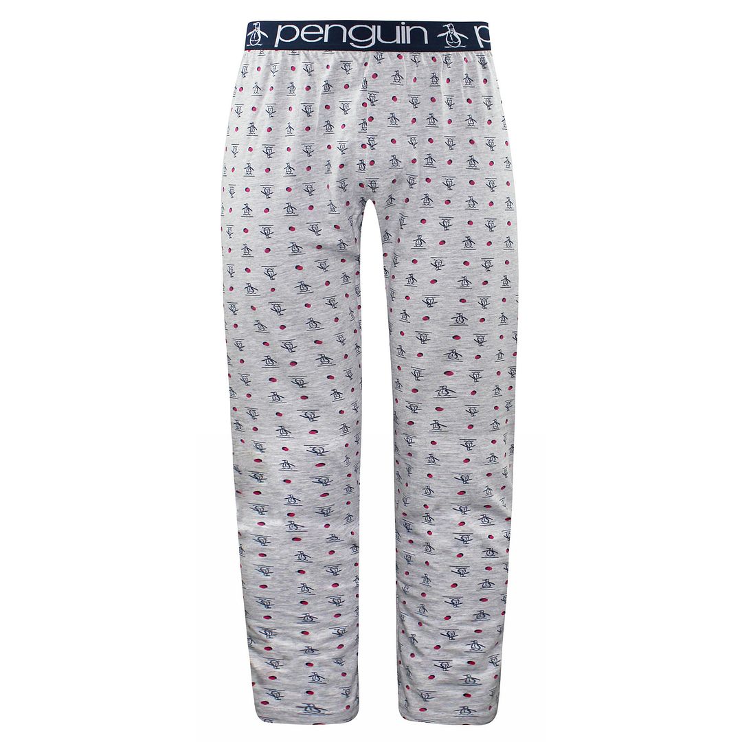 Original Penguin Jersey Lounge Mens Grey Pyjamas Bottoms