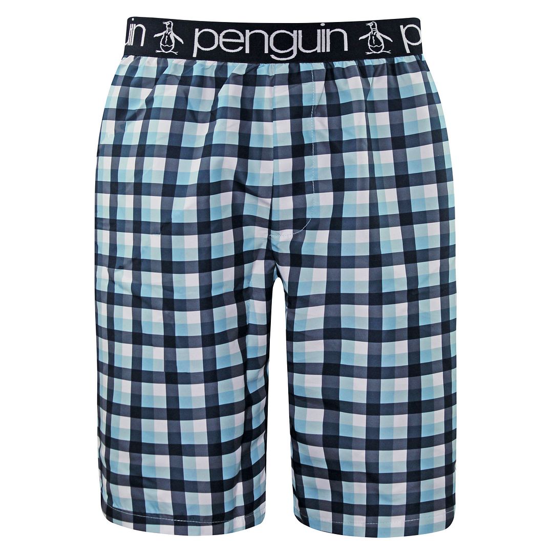 Original Penguin Woven Mens Blue Shorts