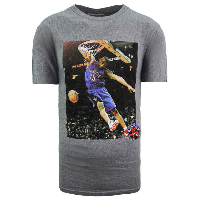Mitchell & Ness Toronto Raptors Vince Carter Tee Grey Tailored T-Shirt BWPHOTEE VCAR