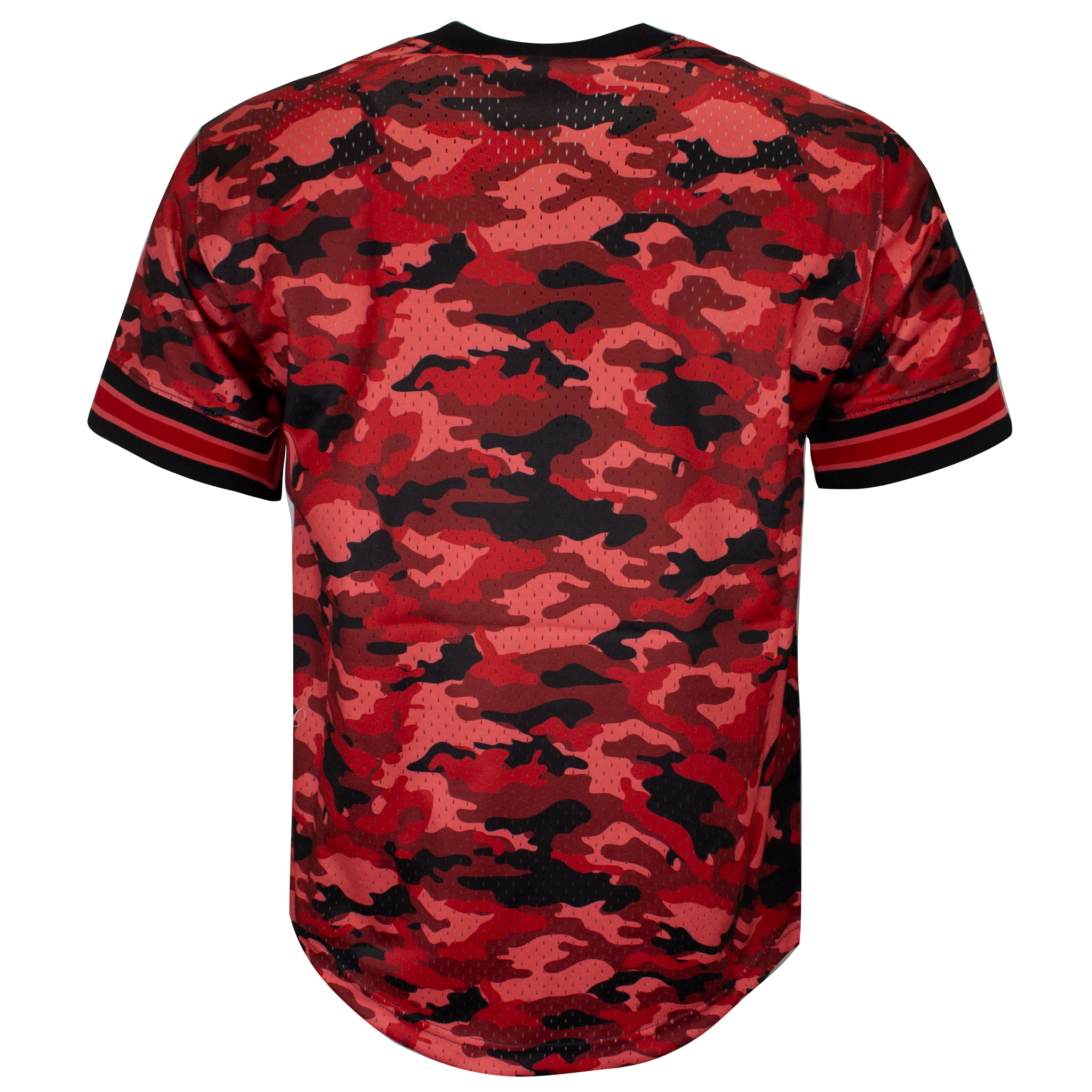 Mitchell & Ness Camo Mesh Team Colour Chicago Bulls Mens T-Shirt