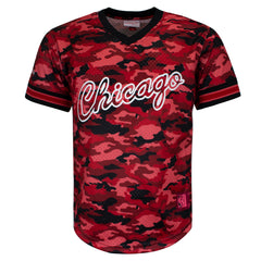 Mitchell & Ness Camo Mesh Team Colour Chicago Bulls Mens T-Shirt