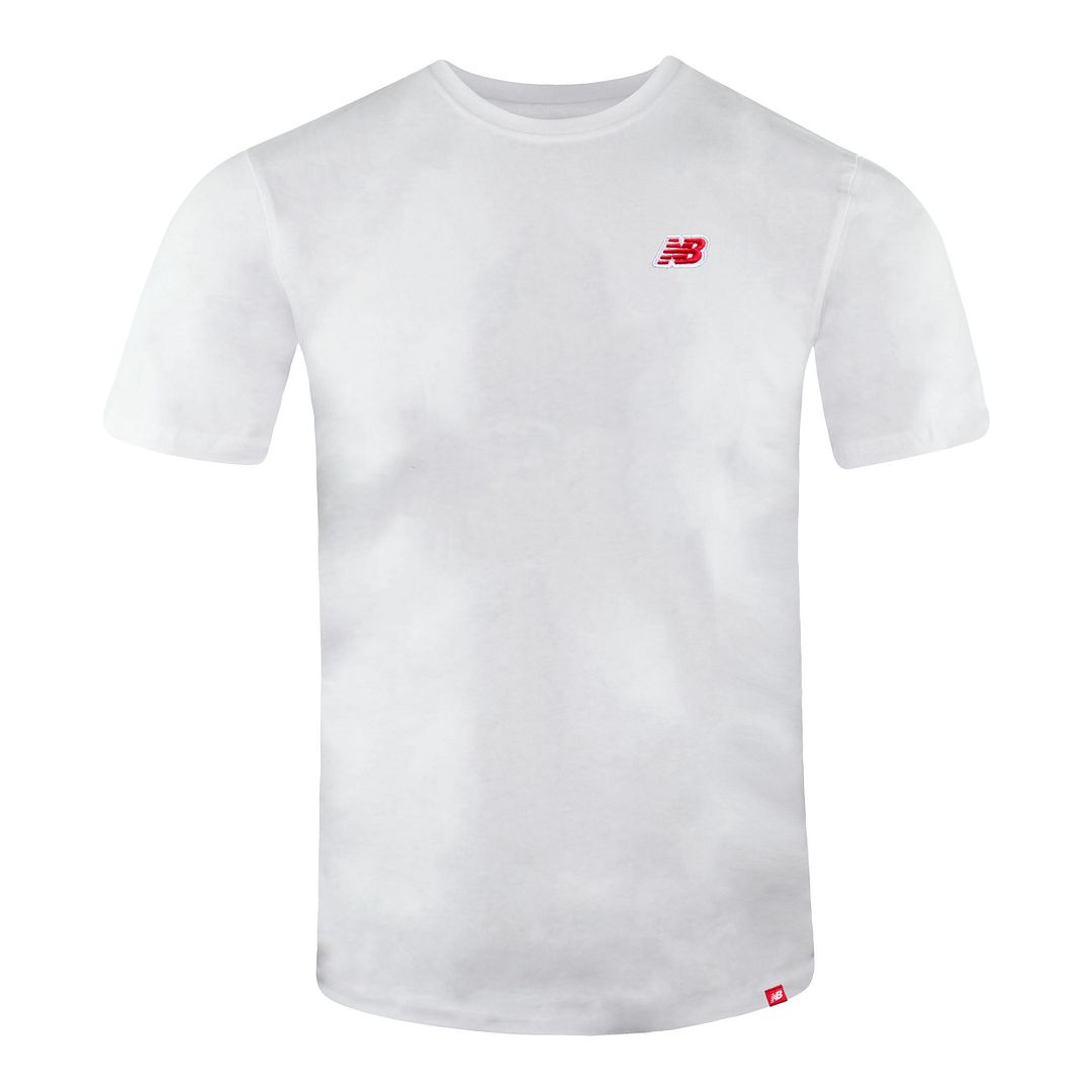 New Balance Small NB Pack Mens White T-Shirt