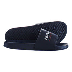 Nautica Grappo Mens Navy Sliders