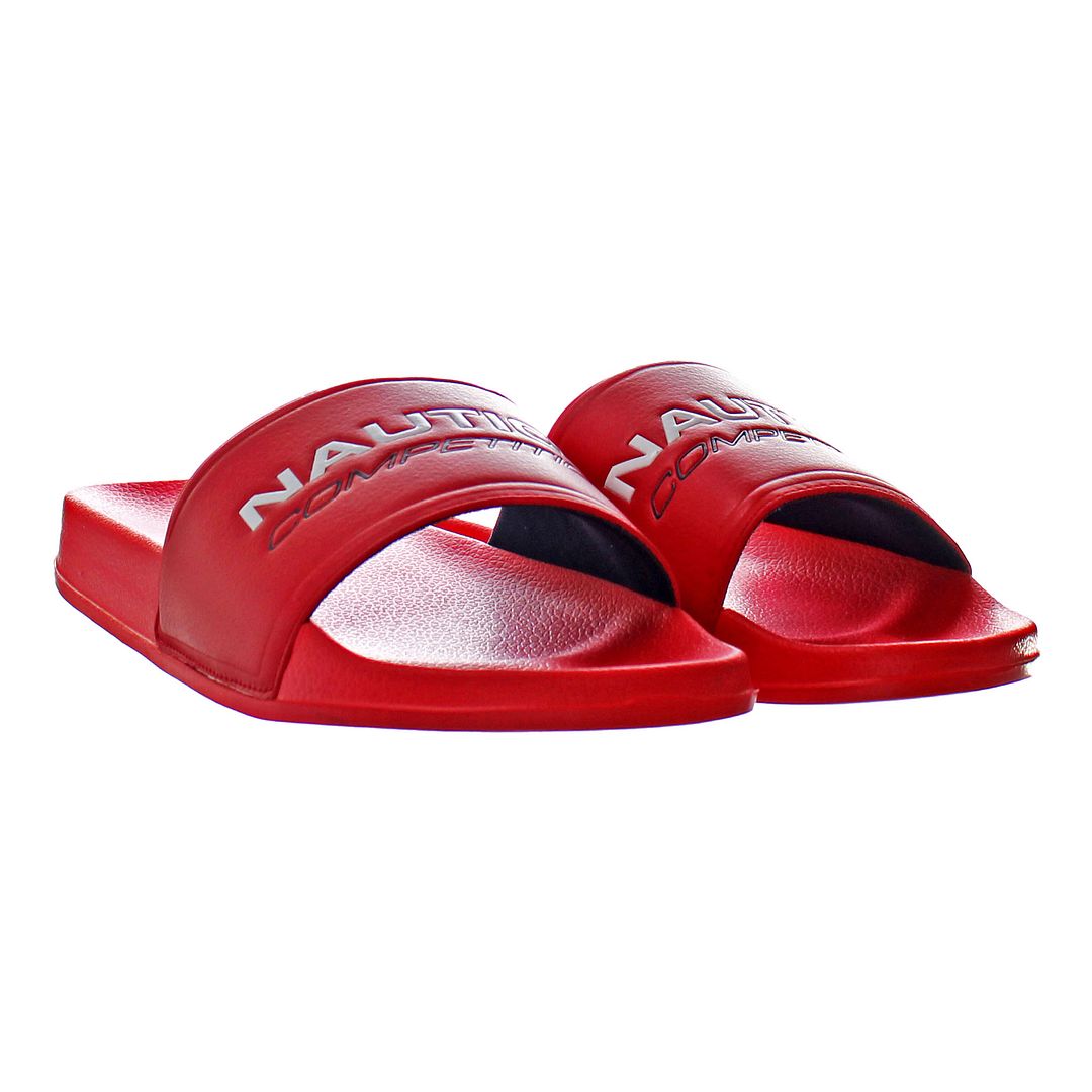 Nautica Grappo Mens Red Sliders