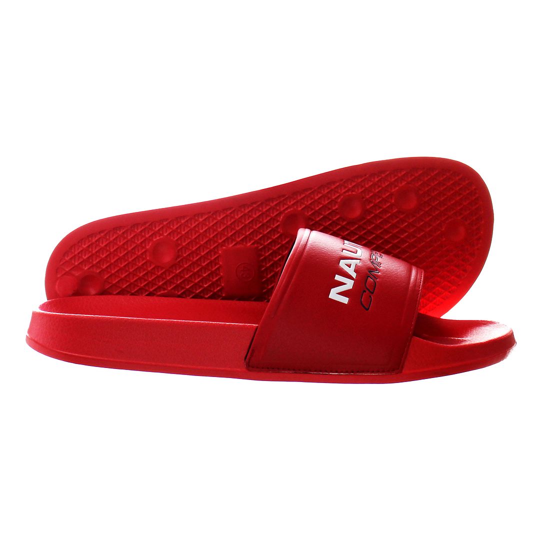 Nautica Grappo Mens Red Sliders