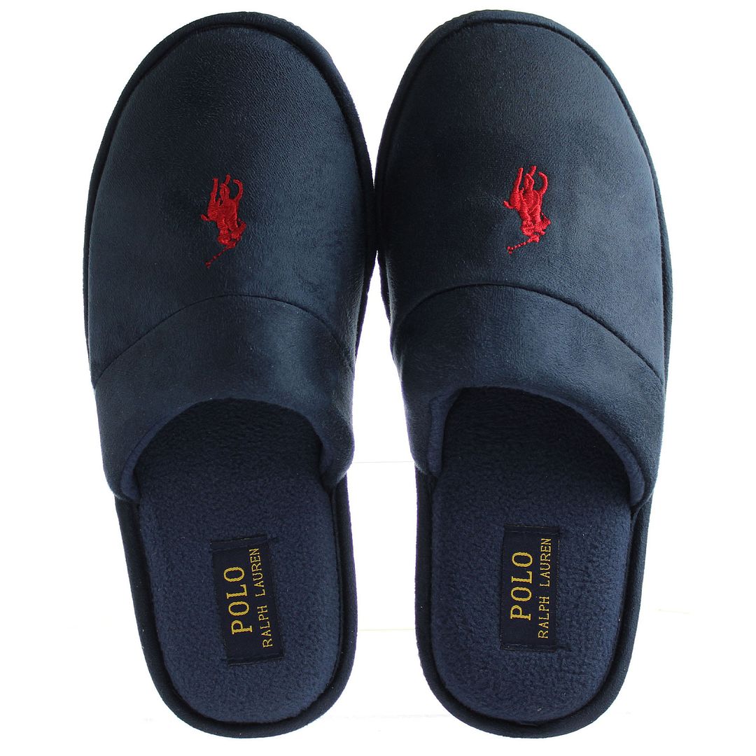 Ralph Lauren Summit Scuff II Mens Navy Slippers