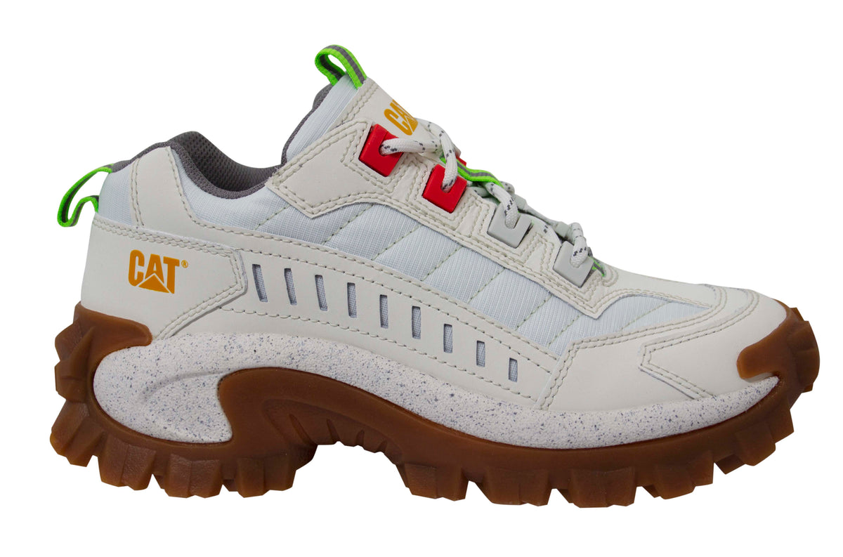 Caterpillar CAT Intruder Oxford White Star Trainers - Mens