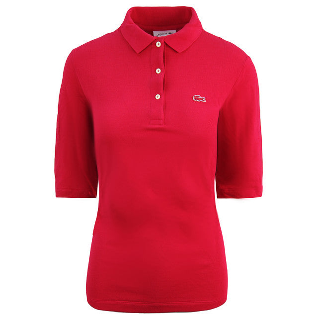 Lacoste Womens Pink Polo Shirt