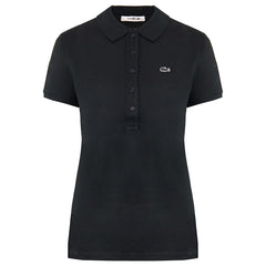 Lacoste Logo Womens Black Polo Shirt