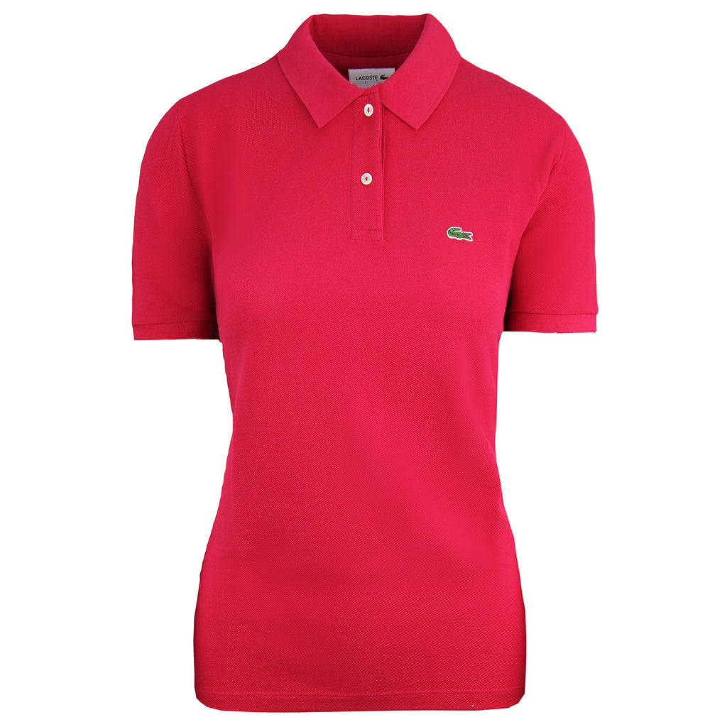 Lacoste Classic Fit Womens Pink Polo Shirt