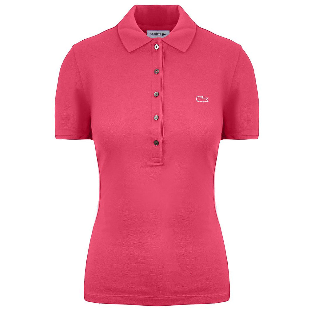 Lacoste Slim Fit Womens Pink Polo Shirt