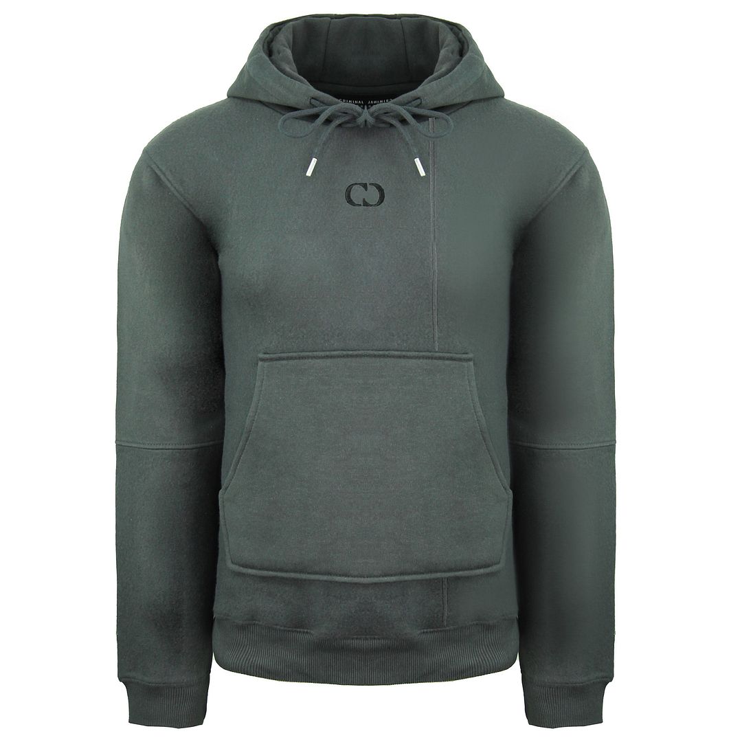 Criminal Damage Rewind Mens Grey Hoodie