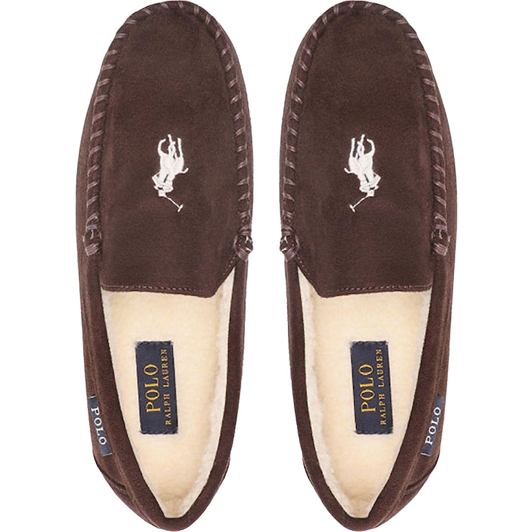 Ralph Lauren Declan Mens Brown Slippers