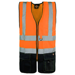 Dickies Two Tone Hi-Vis Mens Orange Vest