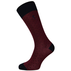 London Sock Company x Missing People Mens Burgundy Socks