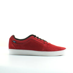 Vans LXVI Numeral Red Black Suede Leather Lace Up Unisex Trainers SEMY25