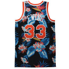 Mitchell & Ness New York Knicks Patrick Ewing 33 Floral Black Swingman Jersey