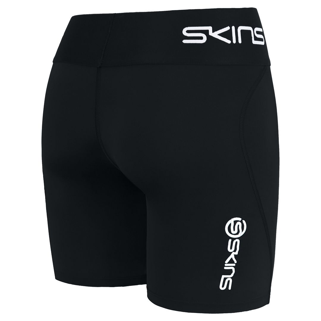 Skins Series-1 Stretch Waist Black Men Training Half Tights Shorts SO00100029001