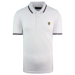 Lyle & Scott Tipped Mens White Polo Shirt