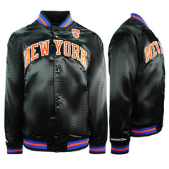 Mitchell & Ness New York Knicks Lightweight Satin Jacket Mens STJKMG18013 NYKBLK1