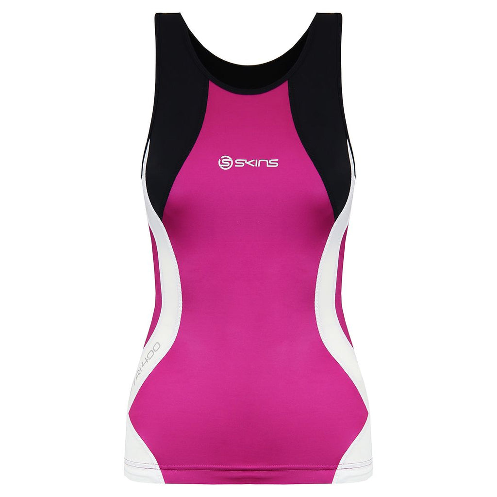 Skins Triathlon Womens Pink  Compression Vest