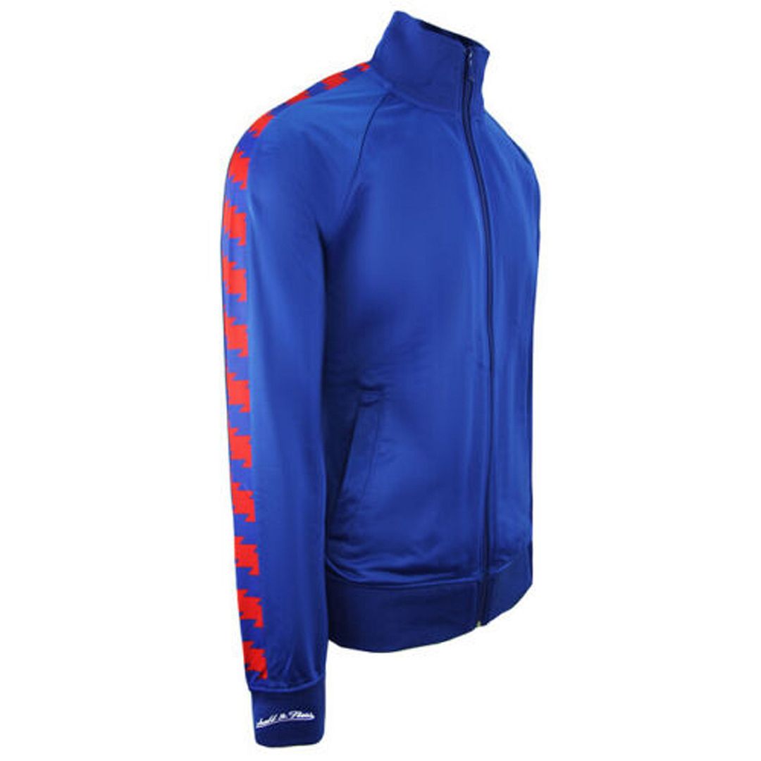 Mitchell & Ness Detroit Pistons Mens Blue Track Jacket