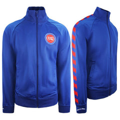 Mitchell & Ness Detroit Pistons Mens Blue Track Jacket