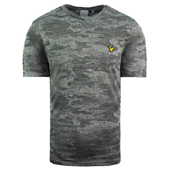 Lyle & Scott Camo Run Mens Green T-Shirt