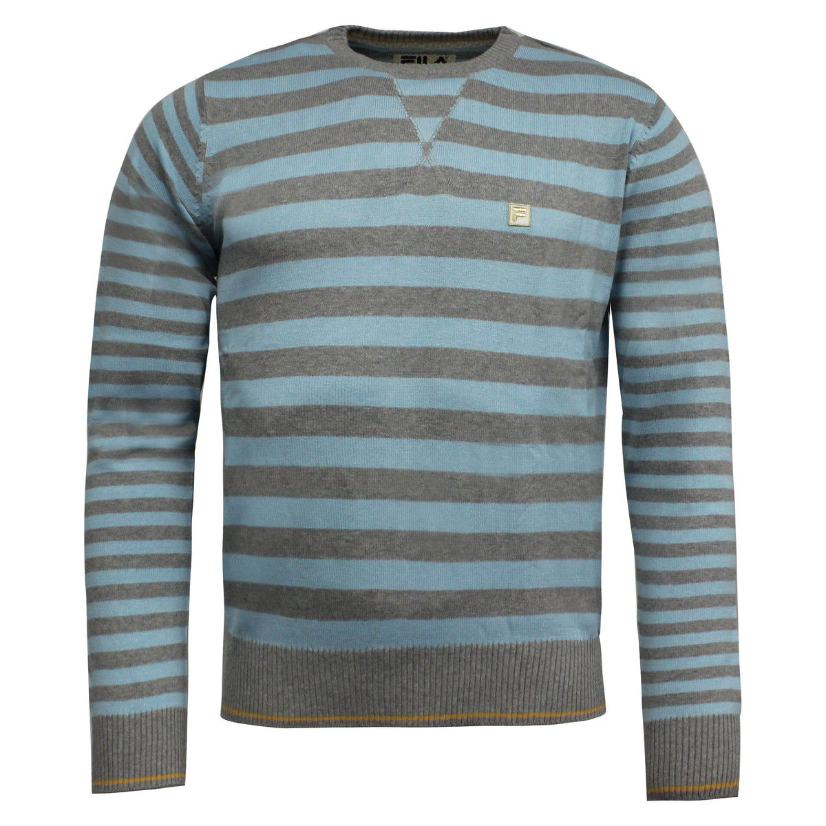 Fila Striped Mens Grey/Blue Sweater