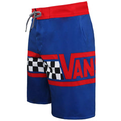 Vans Off The Wall Stretch Waist Blue/Red Mens Board Shorts V0QNFV1