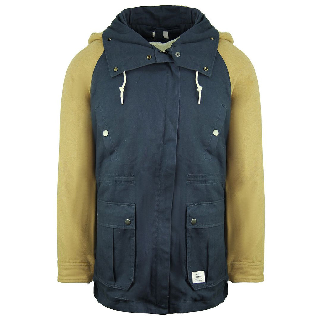 Vans Off The Wall Sonora Womens Navy/Brown Parka Jacket