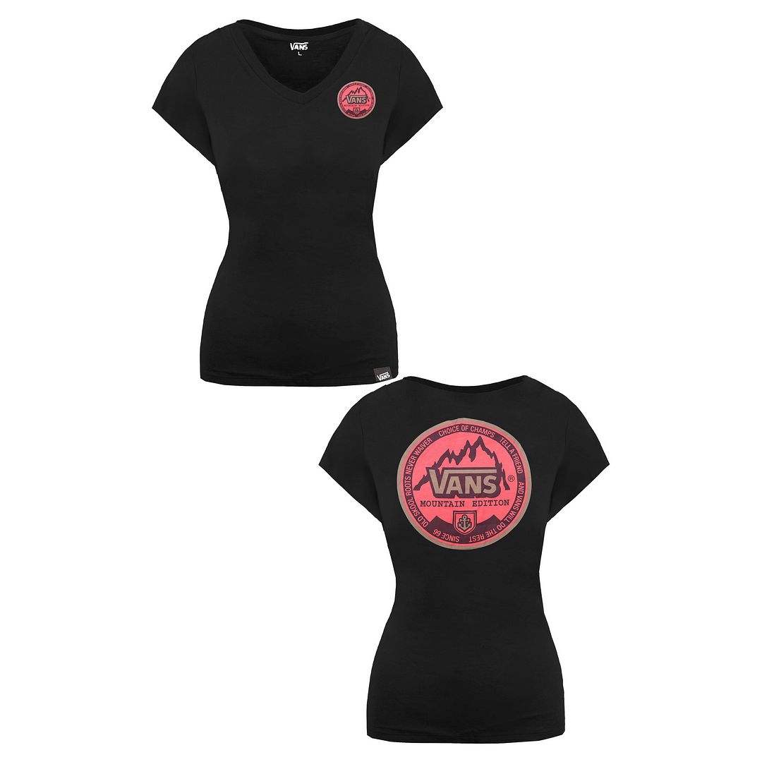 Vans Mountain Edition Womens Black T-Shirt