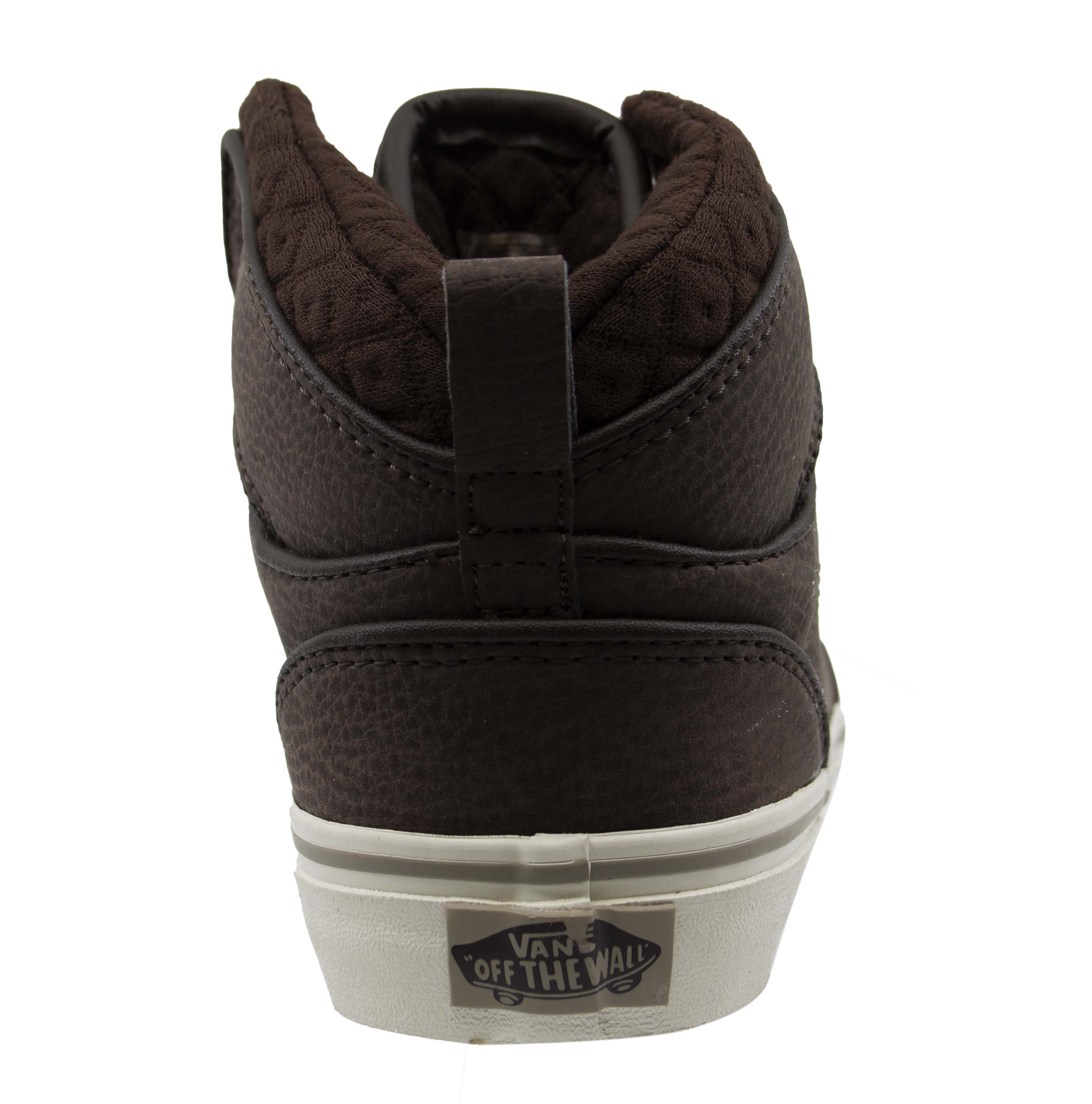 Vans Kids Brown Hi Top Leather Lace Up Trainers VVH1GJ2