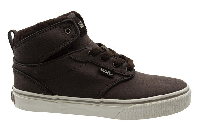 Vans Hi Top Kids Brown Trainers