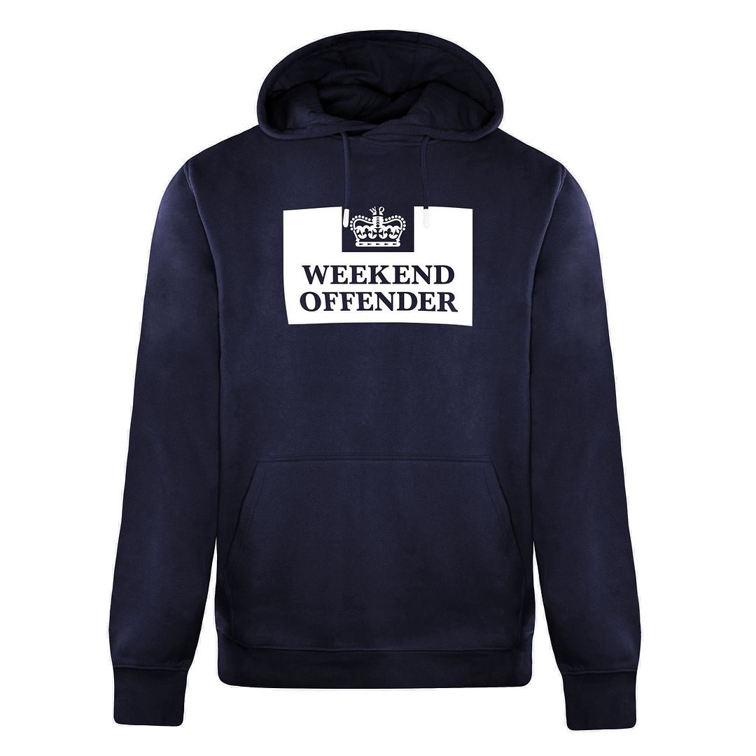 Weekend Offender Logo Mens Navy Hoodie