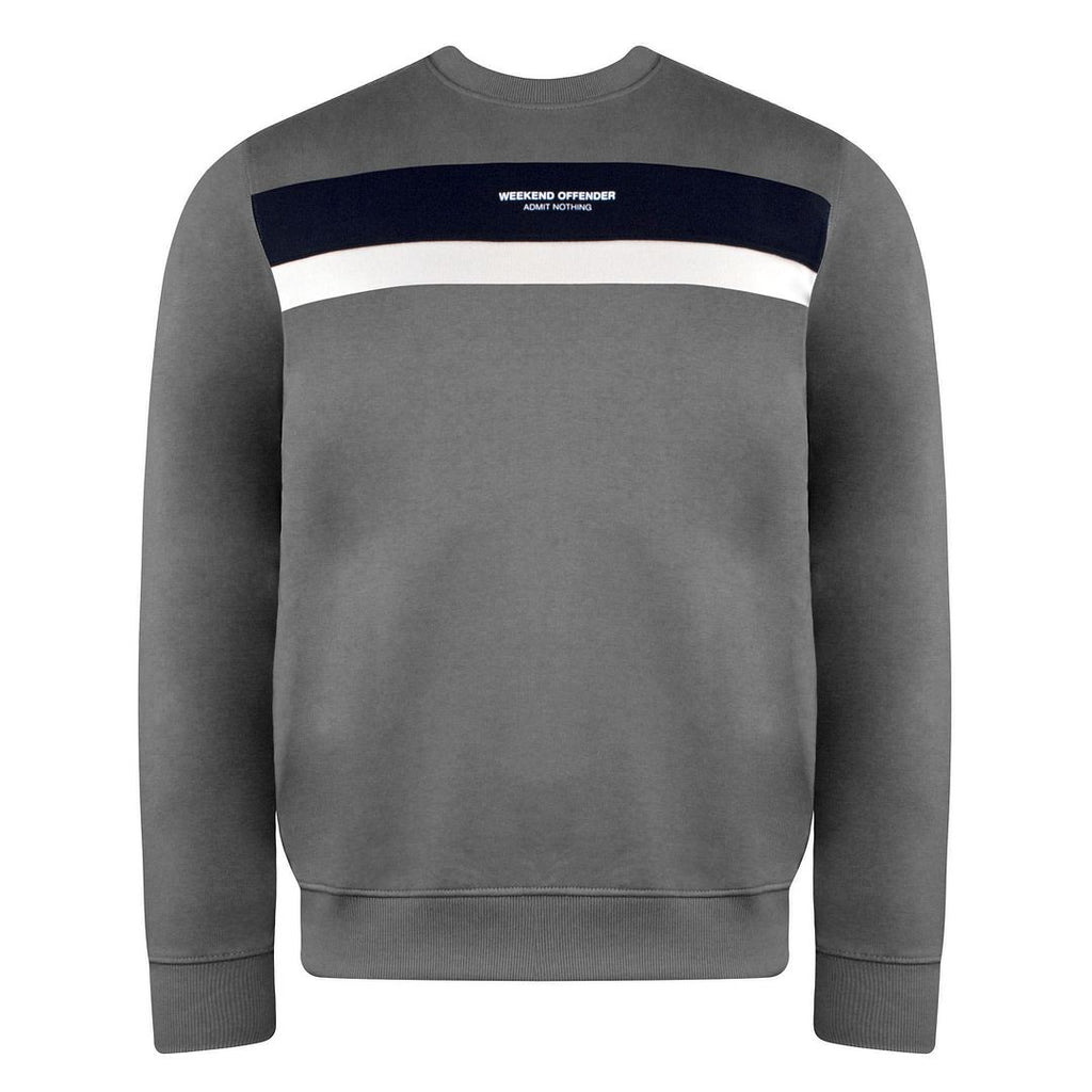 Weekend Offender Neto Mens Grey Sweater